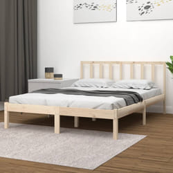 vidaXL Giroletto in Legno Massello di Pino 160x200 cm