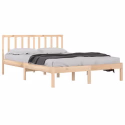 vidaXL Giroletto in Legno Massello di Pino 200x200 cm - Vista aggiuntiva 3