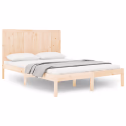 vidaXL Giroletto senza Materasso 120x190 cm in Legno Massello di Pino - Vista aggiuntiva 2