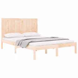 vidaXL Giroletto senza Materasso 120x190 cm in Legno Massello di Pino - Vista aggiuntiva 3
