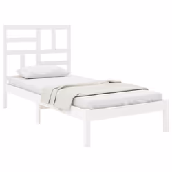 Giroletto Bianco in Legno Massello 90x190 cm Singlecod mxl 80527 - Vista aggiuntiva 3