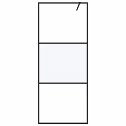 vidaXL Parete Doccia Walk in 80x195 cm Vetro Semi Smerigliato ESG - Vista aggiuntiva 3