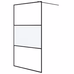 vidaXL Parete Doccia Walk in 115x195 cm Vetro Semi Smerigliato ESG - Vista aggiuntiva 2
