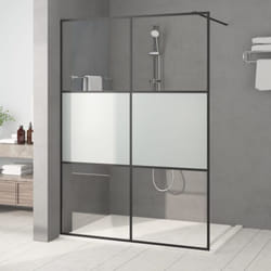 Parete Doccia Walk in 140x195 cm Vetro Semi Smerigliato esg Vidaxl 35635