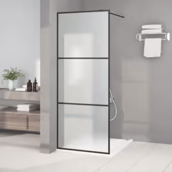 Date un nuovo look estetico al vostro bagno con questa moderna parete per doccia walk in con vetro ESG! Telaio robusto e stab ...