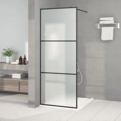 Parete Doccia Walk in, Box doccia 80x195 cm Vetro Smerigliato esg Vidaxl 70928