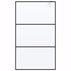vidaXL Parete Doccia Walk in 115x195 cm Vetro Smerigliato ESG - Vista aggiuntiva 3