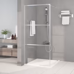 Date un nuovo look estetico al vostro bagno con questa moderna parete per doccia walk in con vetro ESG! Telaio robusto e stab ...
