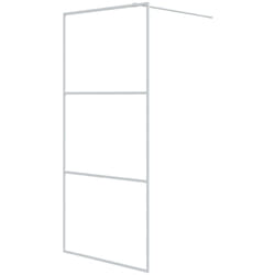 Vidaxl - Parete Doccia Walk in Bianca 90x195 cm Vetro Trasparente esg