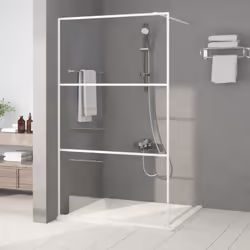 Date un nuovo look estetico al vostro bagno con questa moderna parete per doccia walk in con vetro ESG! Telaio robusto e stab ...