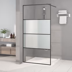 Date un nuovo look estetico al vostro bagno con questa moderna parete per doccia walk in con vetro ESG! Telaio robusto e stab ...