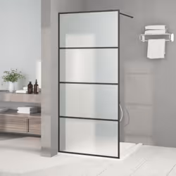 Date un nuovo look estetico al vostro bagno con questa moderna parete per doccia walk in con vetro ESG! Telaio robusto e stab ...
