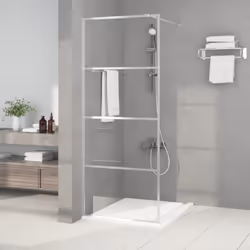 Date un nuovo look estetico al vostro bagno con questa moderna parete per doccia walk in con vetro ESG! Telaio robusto e stab ...