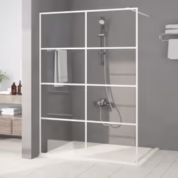 Date un nuovo look estetico al vostro bagno con questa moderna parete per doccia walk in con vetro ESG! Telaio robusto e stab ...