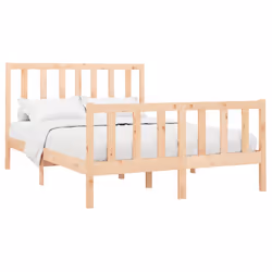 vidaXL Letto senza Materasso 140x190 cm in Legno Massello di Pino - Vista aggiuntiva 3
