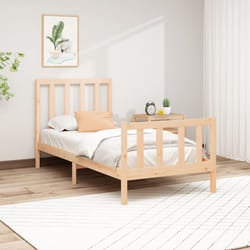 vidaXL Giroletto senza Materasso 90x200 cm in Legno Massello di Pino