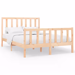 vidaXL Giroletto senza Materasso 120x200 cm in Legno Massello di Pino - Vista aggiuntiva 2