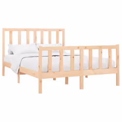 vidaXL Giroletto senza Materasso 120x200 cm in Legno Massello di Pino - Vista aggiuntiva 3