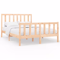 vidaXL Giroletto senza Materasso 140x200 cm in Legno Massello di Pino - Vista aggiuntiva 2