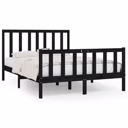VidaXL 3106832, Nero, 1260 mm, 2,06 m, 1000 mm, 1200 x 2000 mm, 1260 x 40 x 1000 mm