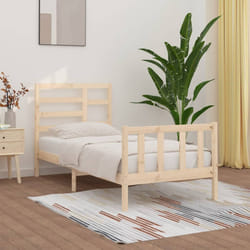 vidaXL Giroletto senza Materasso 90x200 cm in Legno Massello di Pino