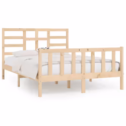 vidaXL Giroletto senza Materasso 120x200 cm in Legno Massello di Pino - Vista aggiuntiva 2