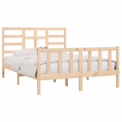 vidaXL Giroletto senza Materasso 120x200 cm in Legno Massello di Pino - Vista aggiuntiva 3