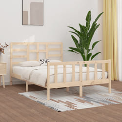 vidaXL Giroletto senza Materasso 140x200 cm in Legno Massello di Pino