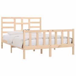 vidaXL Giroletto senza Materasso 140x200 cm in Legno Massello di Pino - Vista aggiuntiva 3