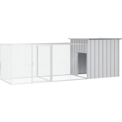 Gabbia per Polli Grigia 300x91x100 cm Acciaio Zincato vidaXL 4643