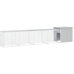 Gabbia per Polli Grigia 500x91x100 cm Acciaio Zincato
