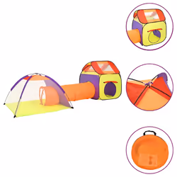 Tendada Gioco Bambini 250 Palline Multicolore 338x123x111 cmcod mxl 102641 - Vista aggiuntiva 3