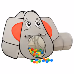 TendaGioco Bambini Elefante Grigio 250 Palline 174x86x101 cmcod mxl 102636 - Vista aggiuntiva 2