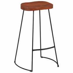 Sgabelli da Bar Gavin 2 pz 50x40x78 cm Legno Massello di Mangocod mxl 78451 - Vista aggiuntiva 3