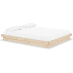 Giroletto senza Materasso in Legno Massello 160x200 cm Vidaxl 141719