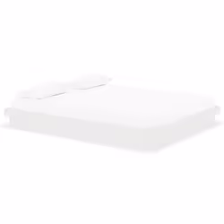 vidaXL Giroletto Bianco in Legno Massello 160x200 cm - Vista aggiuntiva 2