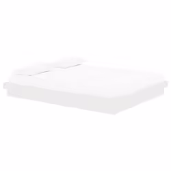vidaXL Giroletto Bianco in Legno Massello 160x200 cm - Vista aggiuntiva 3