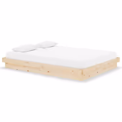 vidaXL Giroletto in Legno Massello 140x190 cm - Vista aggiuntiva 2