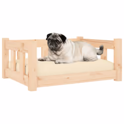 vidaXL Cuccia per Cani 65,5x50,5x28 cm in Legno Massello di Pino - Vista aggiuntiva 3