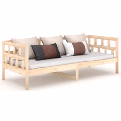 vidaXL Dormeuse in Legno Massello di Pino 90x190 cm - Vista aggiuntiva 2