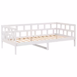 vidaXL Dormeuse Bianca in Legno Massello di Pino 90x190 cm - Vista aggiuntiva 2