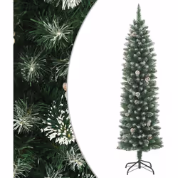 Portate in casa vostra un'atmosfera di festa e divertimento con questo classico albero di Natale sottile! Design sottile: Que ...