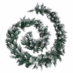 vidaXL Ghirlanda Natalizia con Luci a LED 5,2 m in PVC Verde - Vista aggiuntiva 3