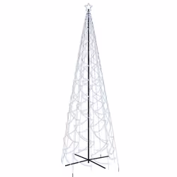Albero di Natale a Cono Bianco Freddo 1400 LED 160x500 cmcod mxl 71491 - Vista aggiuntiva 2