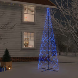 Albero di Natale a Cono Blu 1400 LED 160x500 cmcod mxl 95526