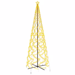 Albero di Natale a Cono Bianco Caldo 1400 LED 160x500 cmcod mxl 95527 - Vista aggiuntiva 2
