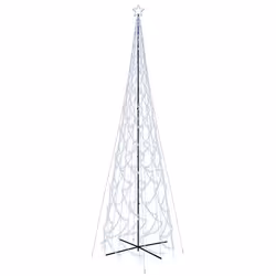 Albero di Natale a Cono Bianco Freddo 3000 LED 230x800 cmcod mxl 119460 - Vista aggiuntiva 2