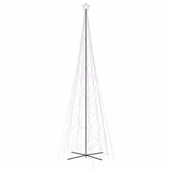 Albero di Natale a Cono Bianco Freddo 3000 LED 230x800 cmcod mxl 119460 - Vista aggiuntiva 3