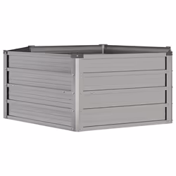 Letto Rialzato da Giardino Ruggine 129x129x45 cm Acciaio Cortencod mxl 81761 - Vista aggiuntiva 3