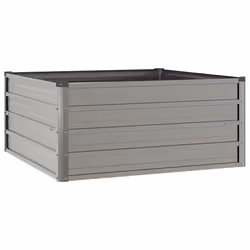 Letto Rialzato da Giardino Ruggine 100x100x45 cm Acciaio Cortencod mxl 129644 - Vista aggiuntiva 3